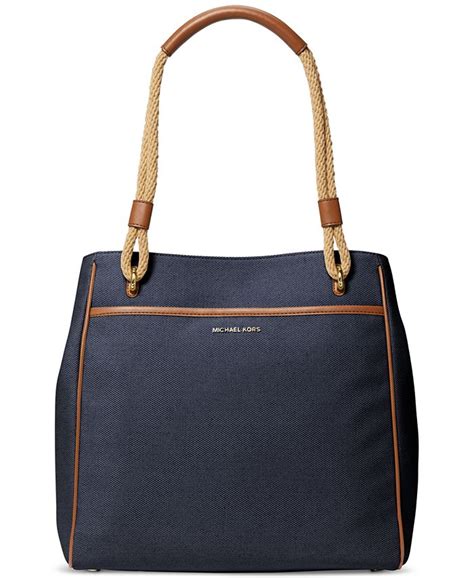 michael michael kors talia large cotton grab bag tote|Michael Kors Talia Large Grab Bag Tote.